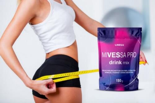 Polvo adelgazante Mivessa Pro drink mix, información, Método de administración, México